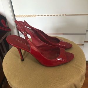 Red Aldo High heels